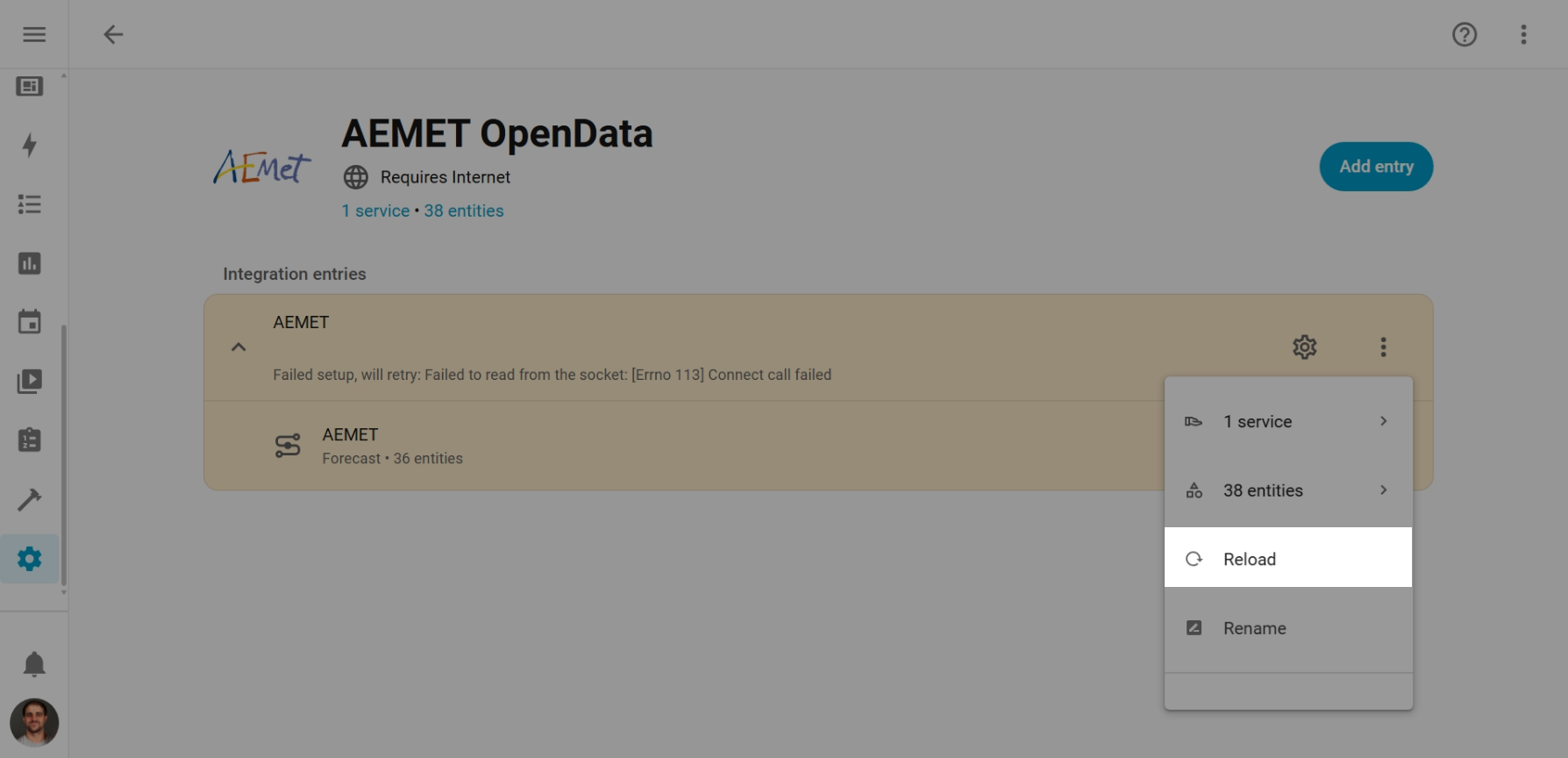 Reload Integrations Manually